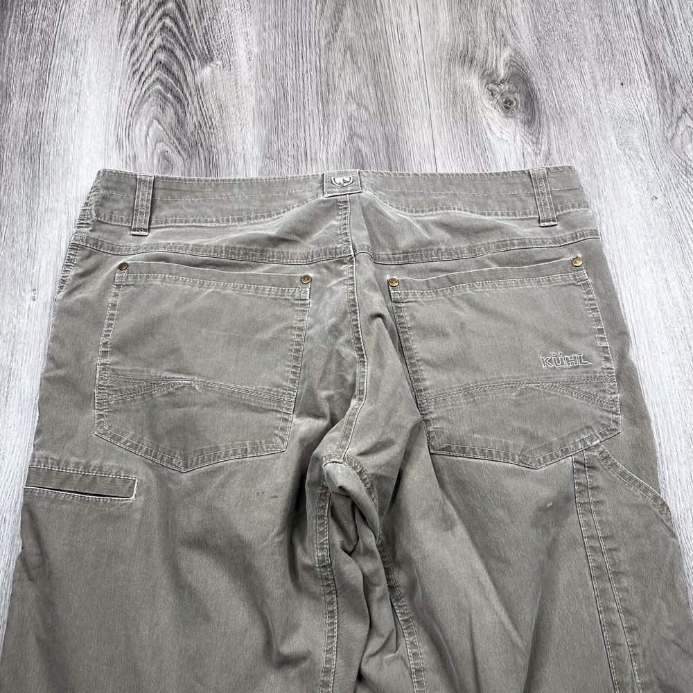 Kuhl Revolvr Vintage Patina Dye Pants Mens Size 36 Inseam 28" Beige - Picture 15 of 16